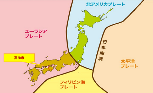 安心の立地‐（２）異なるプレート・商用電源周波数